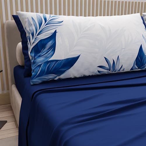 PETTI Artigiani Italiani - Cotton Sheets with Pillowcases in Digital Print, Double Bed Sheet, Sydney, 100% Made in Italy