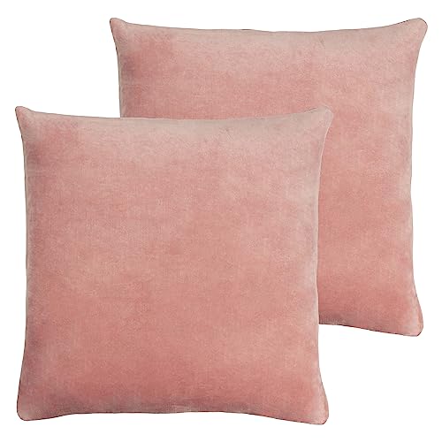furn. Solo Feather Filled Cushions Twin Pack, Pink, 45 x 45cm