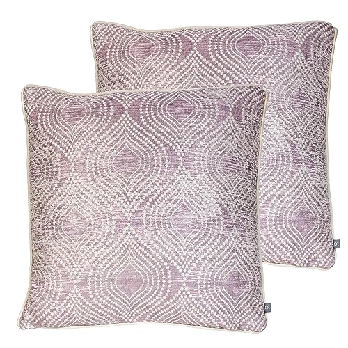 Prestigious Textiles Radiance Feather Filled Cushions Twin Pack, Dusk, 55 x 55cm