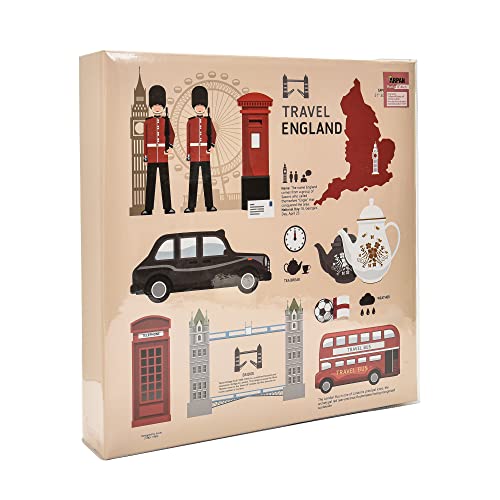Arpan Extra-Large 3-Ring Binder Self Adhesive Photo Album 20/Sheets 40/Sides (London Icons)