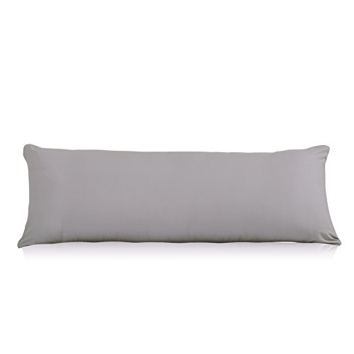 "Evolive Ultra Soft Microfiber Body Pillow Cover/Pillowcases with Hidden Zipper Closure Grey 21""x54""/53cm x 137cm"