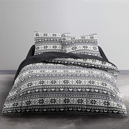 Today Winter Chalet Printed Cotton Duvet Cover Set, 240 x 260 cm, Double
