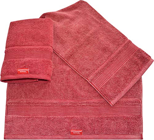 Dyckhoff Hand Towels, Cotton, Red, 2 x HT 50/100 cm, 2