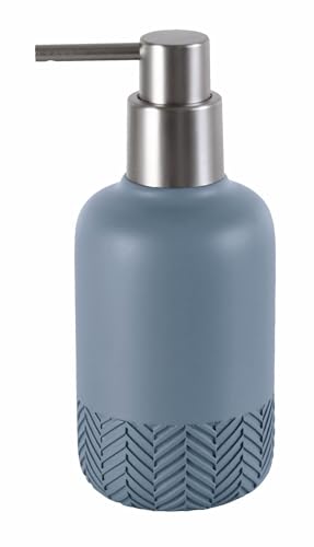 Kleine Wolke Herringbone soap dispenser, accessories, colour: Mare, material: polyresin