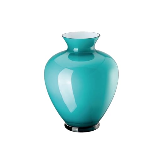 Gianna Aqua Glass Vase 36 cm