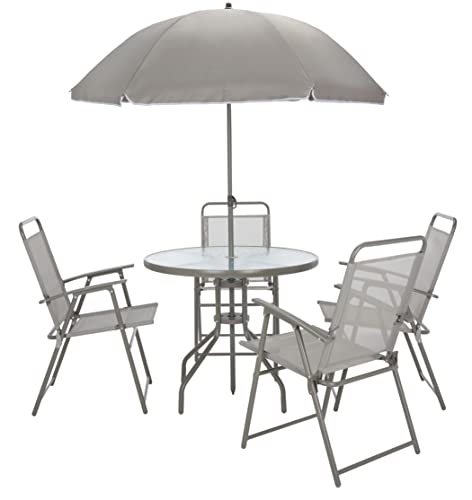 Safavieh Metal Outdoor Bistro Dining Set, Set of 3, Patio Table and Chairs, in Natural