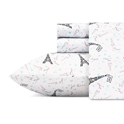 Betsey Johnson Sheet Set, Polyester, Je Taime, Twin