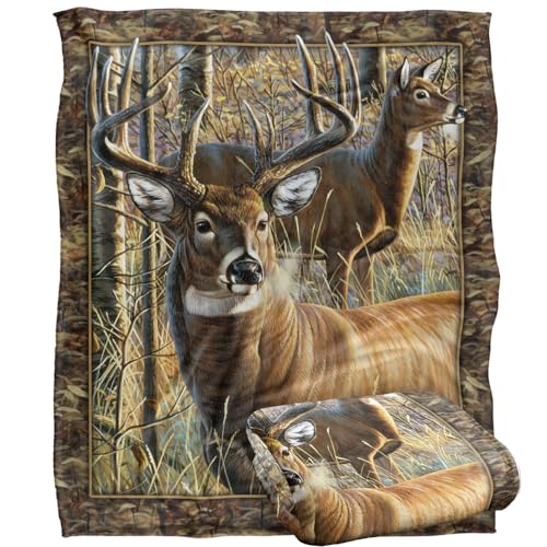 Jq Licensing - Cf-Jp Deer Hunting Challenge Silky Touch Super Soft Throw Blanket 152 X 127 Cm