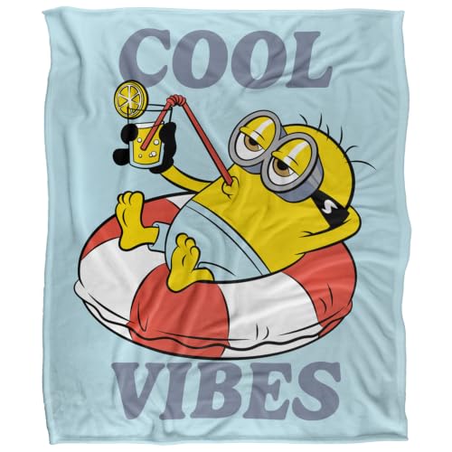 popfunk Minions Beach Life Floating Silky Touch Super Soft Throw Blanket 91 x 147 Cm