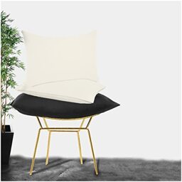 GC GAVENO CAVAILIA Easy Care Non Iron Plain Dyed Pair of Housewife Pillow Case, Luxury Super Soft Polycotton Pillows Cover, 50x75 Cm, Cream