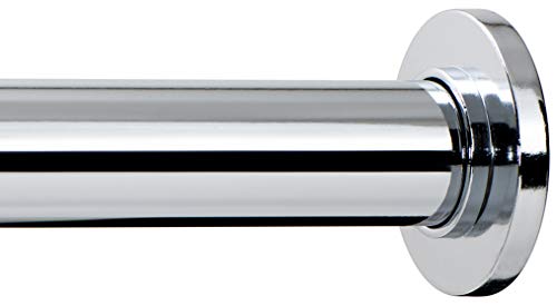Ivilon Tension Curtain Rod - Spring Tension Rod for Windows or Shower, 16 to 24 Inch. Chrome