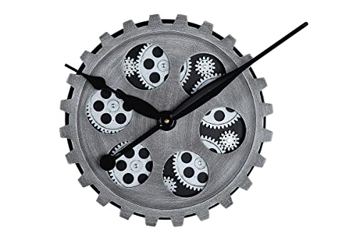 Casablanca Large Round Wall Clock Metal Plastic Diameter 30 cm Silver