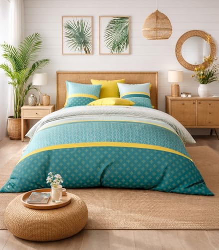 Malphite Duvet Cover 240 x 220 cm + 2 Pillowcases 57 Thread Count Cotton
