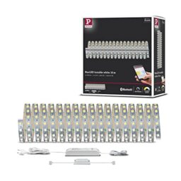 Paulmann 70565 LED Strip SmartHome MaxLED Tunable White Basic Set incl. 1x47 watt dimmable Lighting Strip Silver Light Strip Plastic LED Strip 3000 K