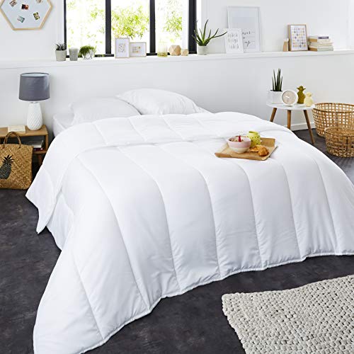 SWEET NIGHT Duvet Summer Light 200 cm 140 x 200 cm Polyester White