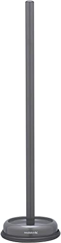 Sealskin Acero Toilet Roll Holder, Stainless Steel, Grey, 13.2 x 13.2 x 52.1 cm