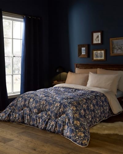 Night Lark Coverless Duvet - Woodland Creatures - Navy, King - Advanced Smartfil?? Fibre, Machine Washable, Hypoallergenic, Design Collection, Coverless Duvet King Bed Size & Pillowcase Set