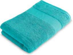 Le linge de Jules Bath Towel 70 x 130 cm 100% Cotton 450 g/m2 Turquoise Blue