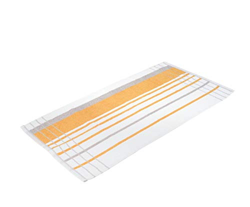 G??zze Berlin - Hand Towel - 50 x 100 cm, Terry, Mais/Taupe, 50 x 100 cm