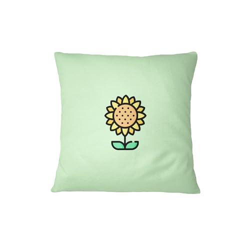 Bona Basics, Decorative Cushion Cover, Home Decor, For Sofa, Cafeteria, Size: 45X45 cm, Colour: Light Green