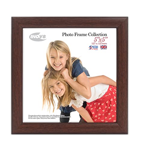 Inov8 Framing PFVS-VDOK-55 Photo Frame, Wood, Dark Oak, 5 x 5 inch