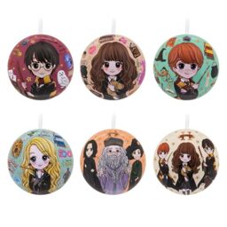 Hallmark Harry Potter Christmas Tree Decorations, Tin Baubles, 12-Pack