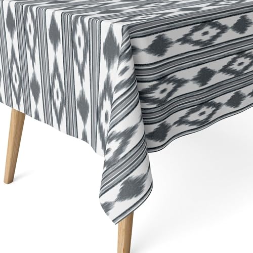 ECOMMERC3 - Stain Resistant Tablecloth for Rectangular Table Size 250 x 140 cm - Stain Resistant Extra Soft and Waterproof Tablecloth Black