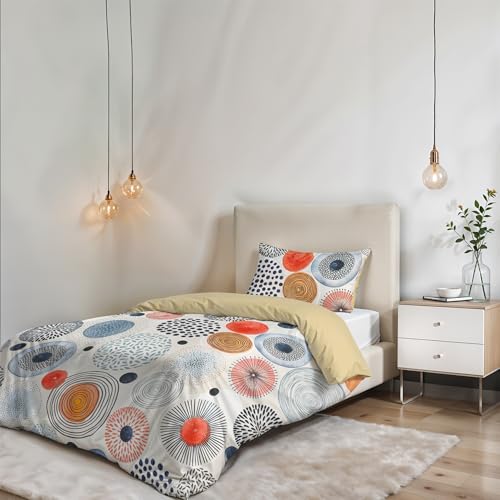 Italian Bed Linen Fantasy Duvet Cover (Made in Italy), acquerello, Single
