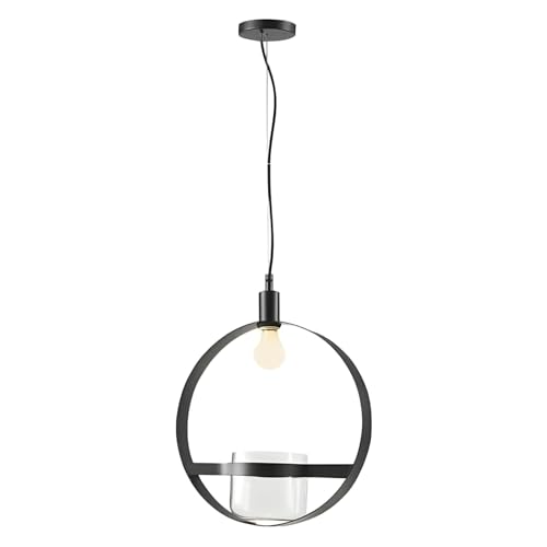Elstead Lighting Pendant, Alloy Steel, Black