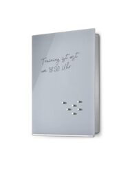 blomus Key Box/Glass Magnet Board, grey, sm, upright VELIO