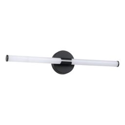 Eglo LED Mirror Light Ramola, Bathroom lamp, Metal and White Plastic, Black