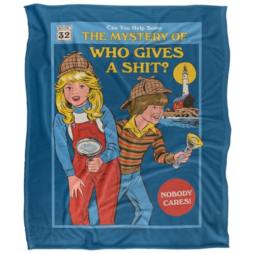 Steven Rhodes Who Gives A Shit Silky Touch Super Soft Throw Blanket 152 X 127 Cm