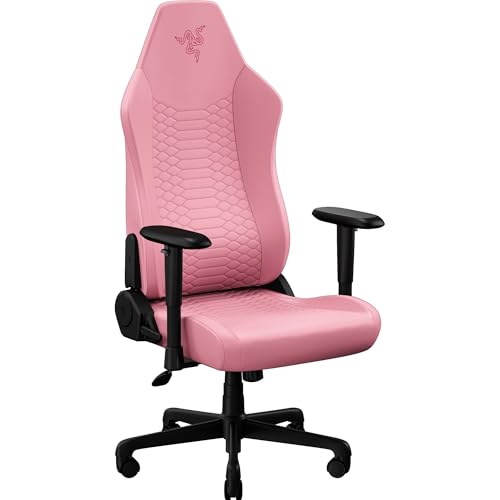 Razer Iskur V2 X NewGen - Ergonomic Gaming Chair with Breathable Comfort - Gen-2 EPU Leather with CoolTouch Technology - Built-In Lumbar Support - Ultra-Wide Shoulder Arches and Seat Base - Quartz