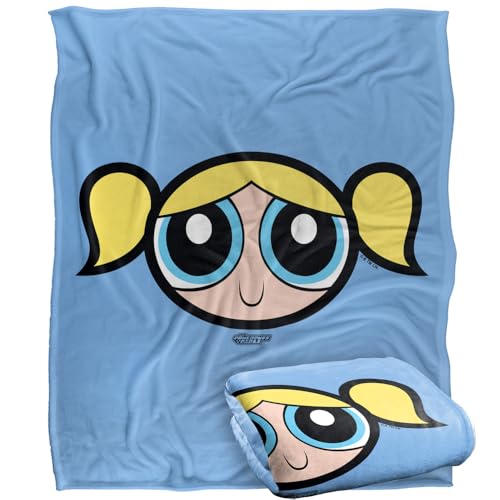 popfunk The Powerpuff Girls Bubbles Face Silky Touch Super Soft Throw Blanket 152 X 127 Cm