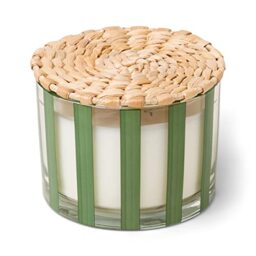 Paddywax Candles Al Fresco Collection Naturally Scented Candle in Reusable Glass Tumbler, 340 Grams, Misted Lime