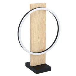 Eglo LED Bedside lamp Boyal, Table Light Made of Natural Wood