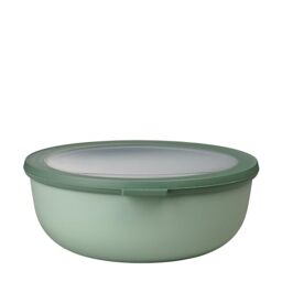 Mepal – Multi Bowl Cirqula Rectangular – Food Storage Container with Lid - Suitable as Airtight Storage Box for the Fridge & Freezer, Microwave Container & Servable Dish – 2250 ml – Nordic sage