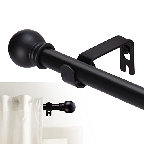 GXOACKJ Curtain Rods for windows,5/8 inch Diameter Metal Single Adjustable Telescoping Curtain Rod