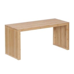 Relaxdays Bamboo Shoe Bench, Modern Hallway, Kitchen, Bathroom & Bedroom, 43x90x33 cm, Natural