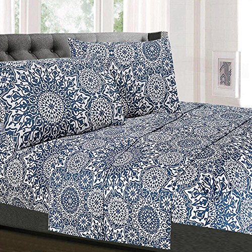 Queen Size Bed Sheets - Breathable Luxury Sheets with Full Elastic & Secure Corner Straps Built In - 1800 Supreme Collection Extra Soft Deep Pocket Bedding Set, Sheet Set, Queen, Oasis