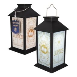 Paladone Harry Potter Hogwarts Printed Solar Lantern, Outdoor Use with Carry Handle, Dusk‑to‑Dawn Sensor, Officially Licensed