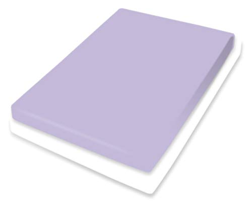 Bassetti Fitted Sheet, Cotton, Classic Lavender, 180x200 200x220