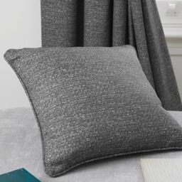Dreams & Drapes Curtains - Pembrey - Textured Cushion Cover - 43 x 43cm in Charcoal