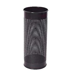 Durable Umbrella Stand in Black - Made From Strong Stainless Steel - Perforated Design To Help Air Flow & Drying - 28.5 Litre Capacity