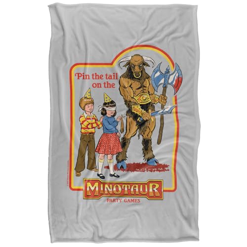Steven Rhodes Pin The Tail On The Minotaur Silky Touch Super Soft Throw Blanket 91 X 147 Cm