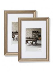 walther design - Lounge JA015DD Picture Frames, Steel, 10 x 15 cm, Pack of 2 Photo Frames