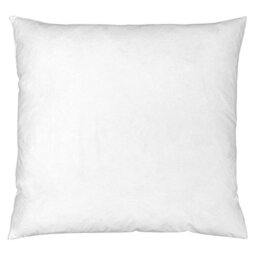 Riva Paoletti 100% Finest White Duck Feather Cushion Inner Pad, 40 x 40cm, Cotton, Ivory