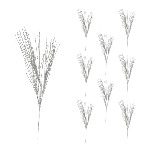 Christmas Tree Twist Spray Picks, Decorative Stems, 94cm Silver, 9Pcs - Fine Twisted Strands, Tall Decorative Stems for Christmas Trees, Wreaths, Garlands, Vases, Centrepieces, Floral Arrangements