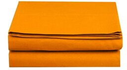 Luxury Fitted Sheet on Amazon Elegant Comfort Wrinkle-Free 1500 Thread Count Egyptian Quality 1-Piece Fitted Sheet, Full Size, Vibrant Orange