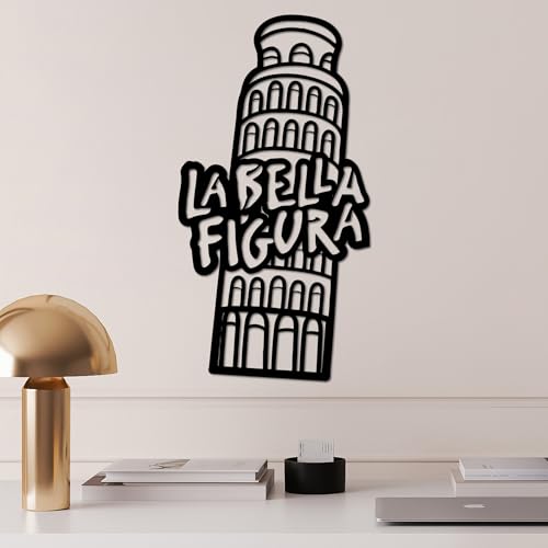 Stylish Black Decorative Metal Wall Accessory, 32 x 60 cm, 100% Metal, 1.5 mm Thickness, Lightweight (0.635 kg), Perfect for Modern Home Decor